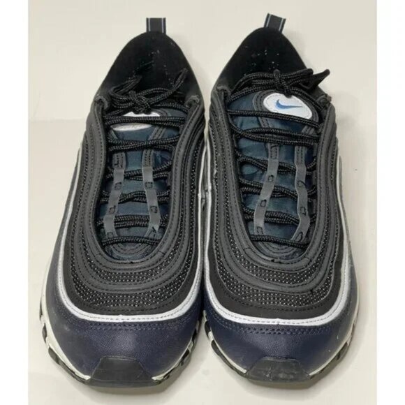 Nike | Air Max 97 Low Running Shoes Black Dark Obsidian University Blue - Picture 3 of 7